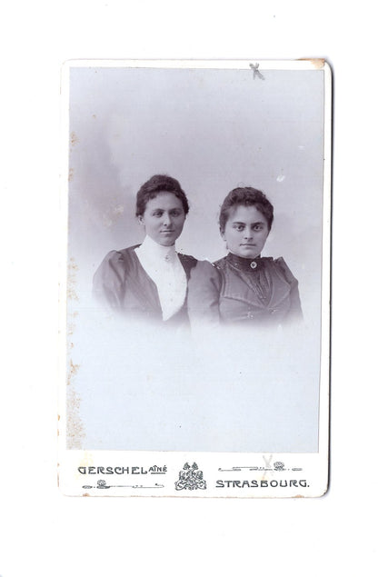 Fotografie Damenportrait - Strasbourg Straßburg / Frankreich 1890er