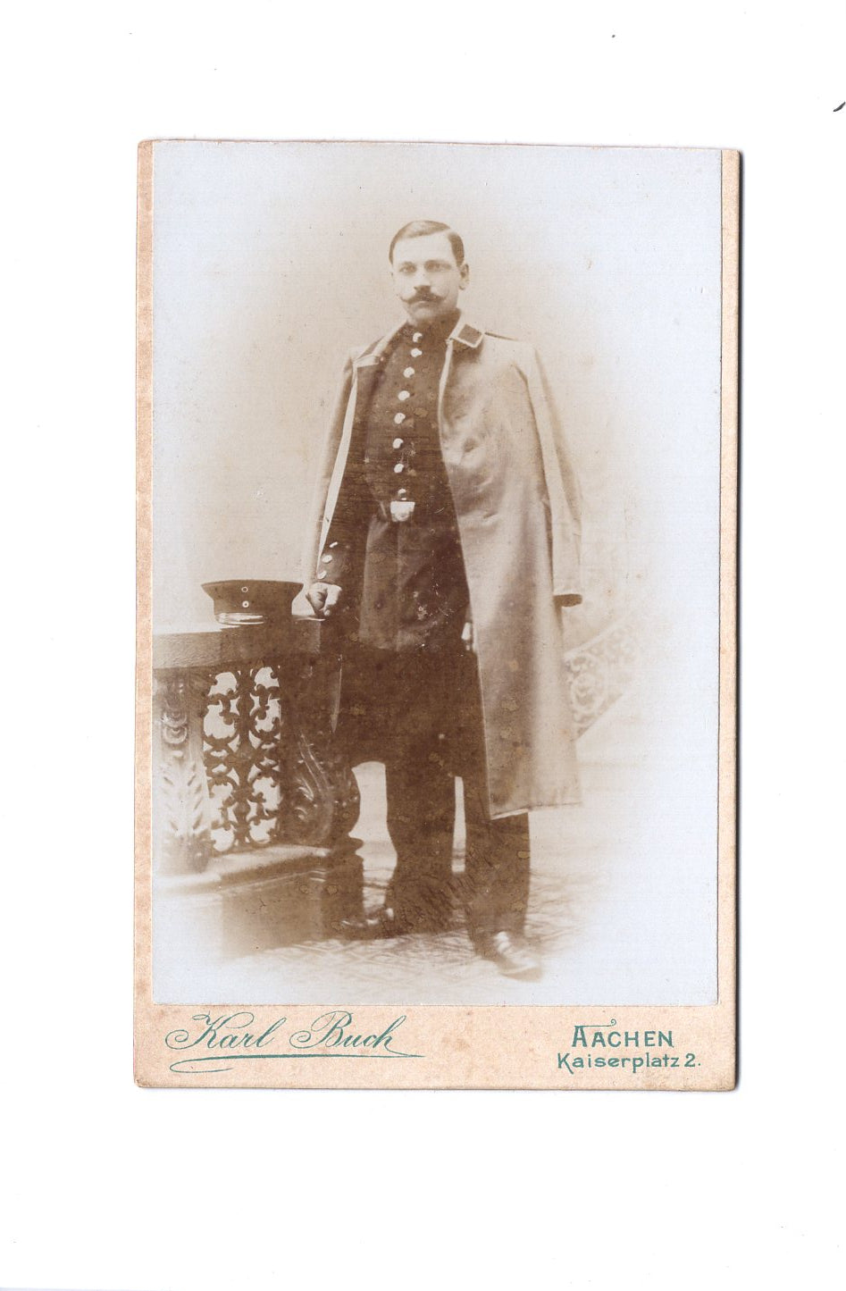 Fotografie Soldat / Soldatenportrait - Aachen 1900er