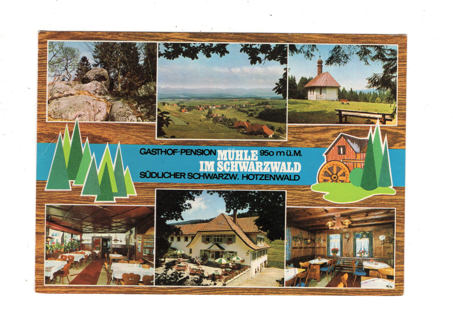 Ansichtskarte Gasthaus Pension Mühle im Schwarzwald / Hornberg-Atdorf / K1-56