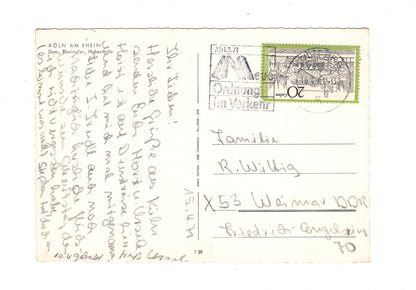 Ansichtskarte Köln am Rhein / Dom - Rheinufer - Hohestraße / G1-57