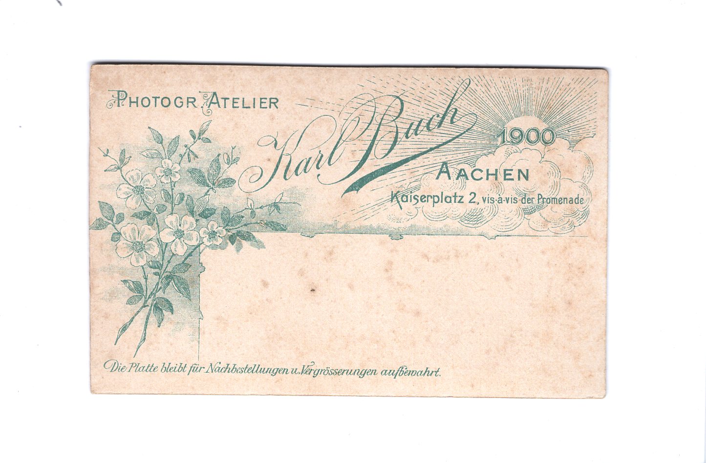 Fotografie Soldat / Soldatenportrait - Aachen 1900er