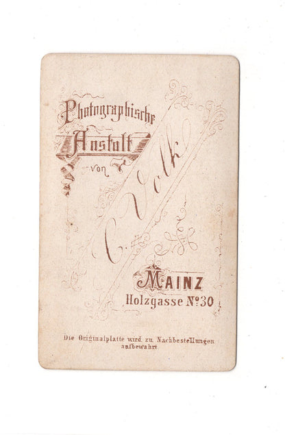 Fotografie Damenportrait - Mainz 1870er / CDV C1-01