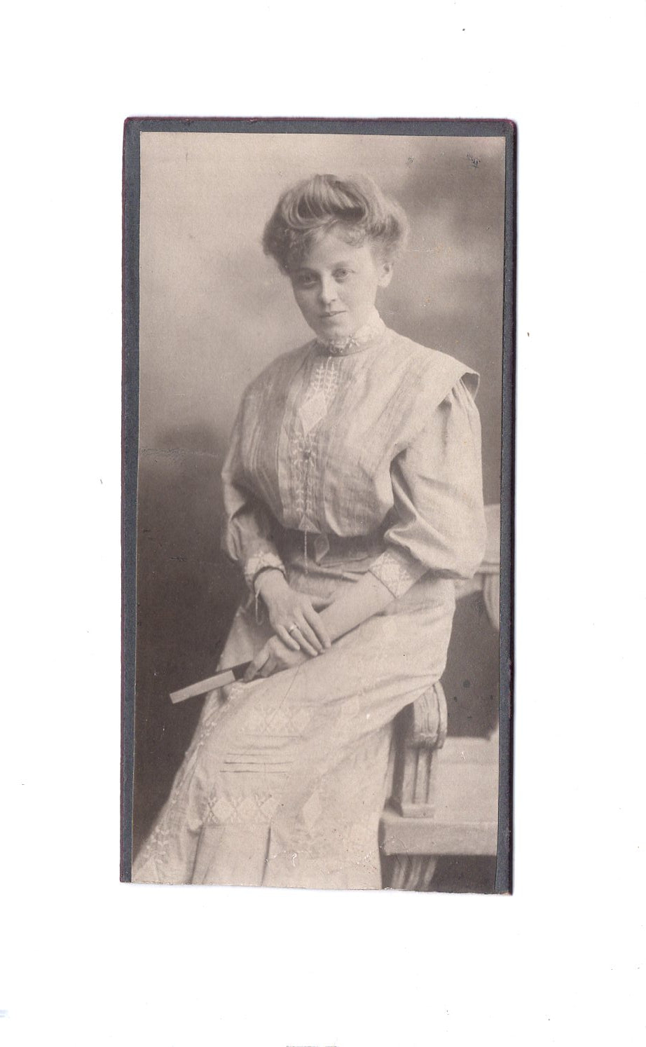 Fotografie Feine Dame - Bad Elster um 1910