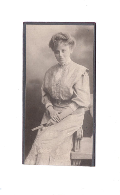 Fotografie Feine Dame - Bad Elster um 1910