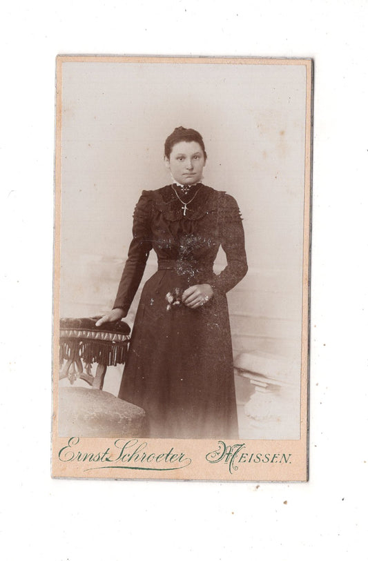 Fotografie Feine Dame - Meißen 1890er