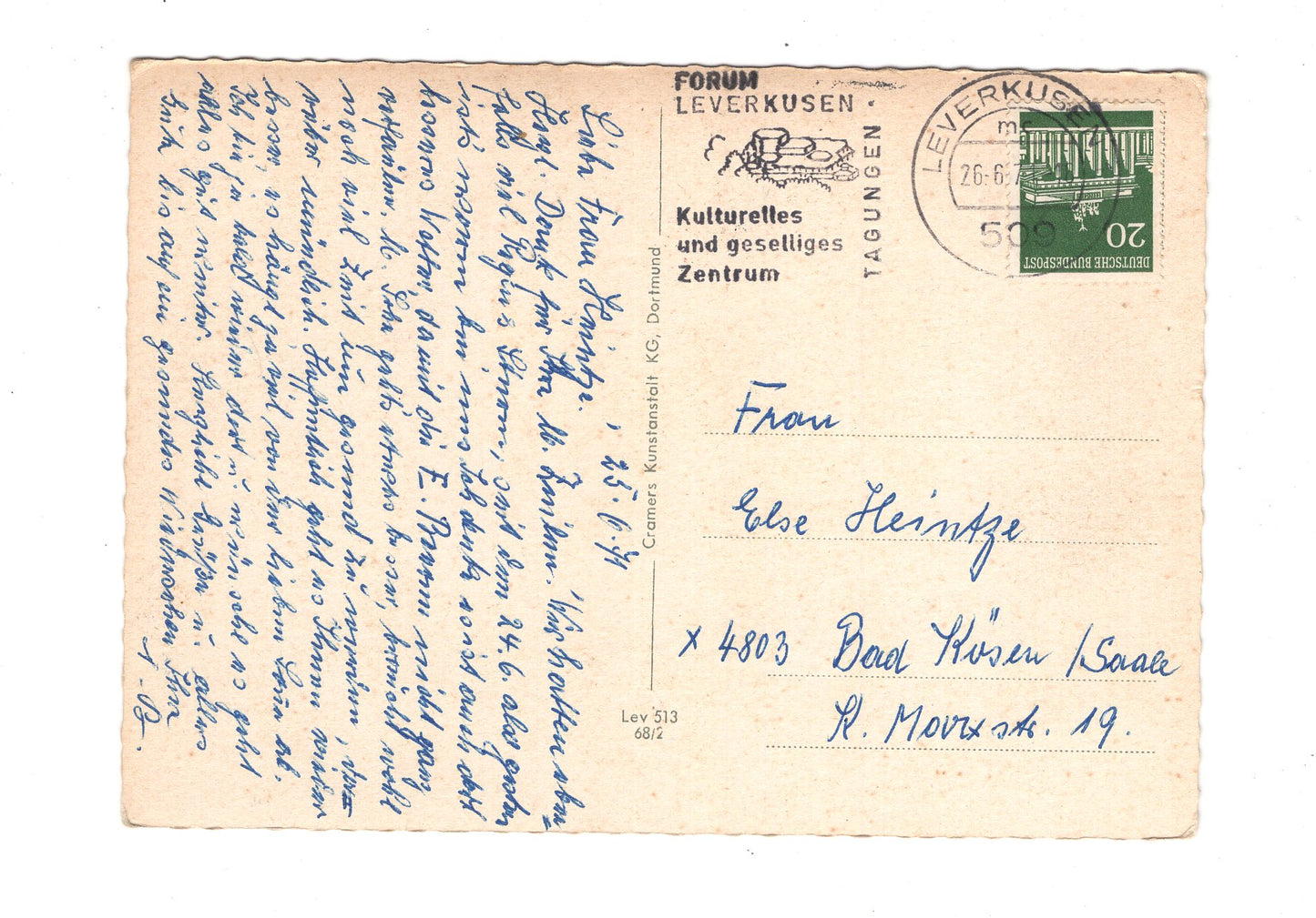 Ansichtskarte Bayer-Stadt Leverkusen