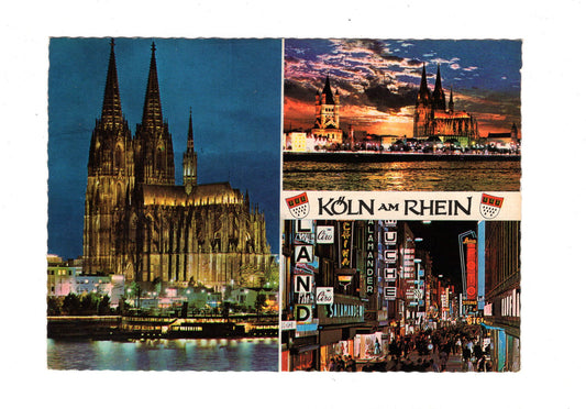 Ansichtskarte Köln am Rhein / Dom - Rheinufer - Hohestraße / G1-57