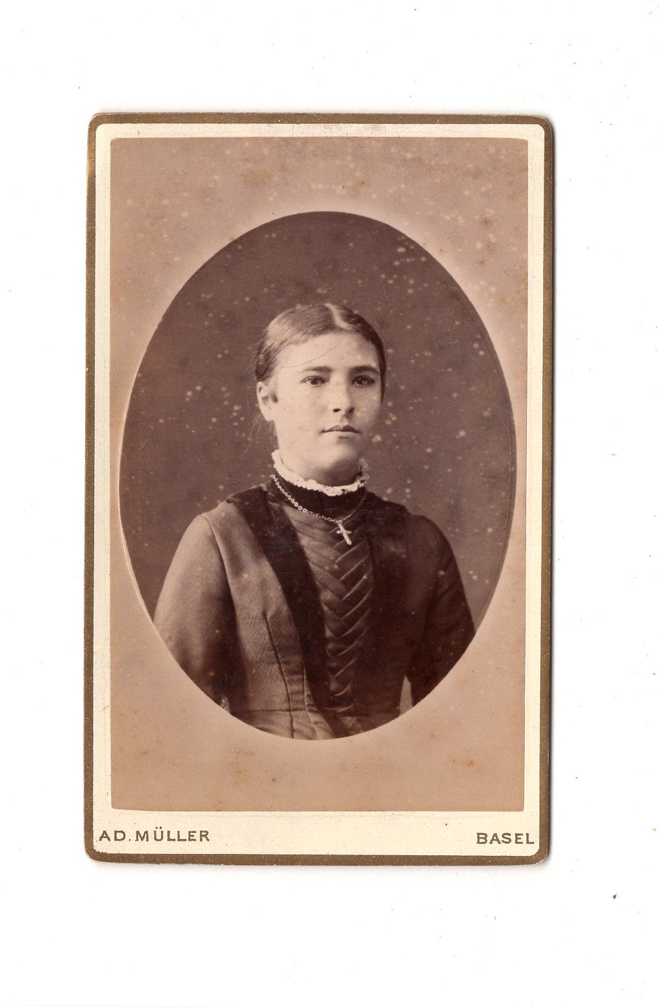 Fotografie Damenportrait - Basel / Herisau 1880er / CDV C1-01