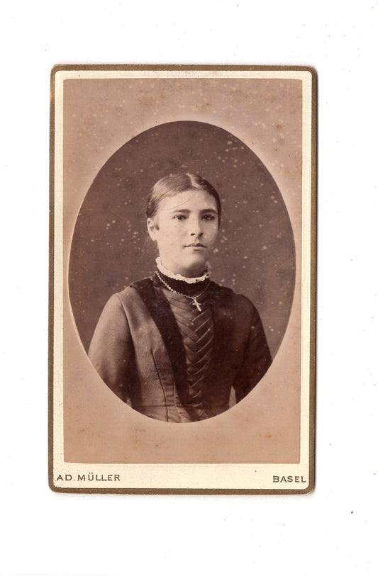 Fotografie Damenportrait - Basel / Herisau 1880er / CDV C1-01