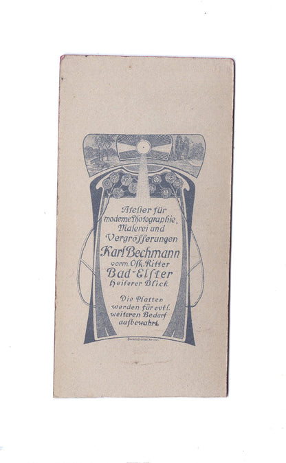 Fotografie Feine Dame - Bad Elster um 1910