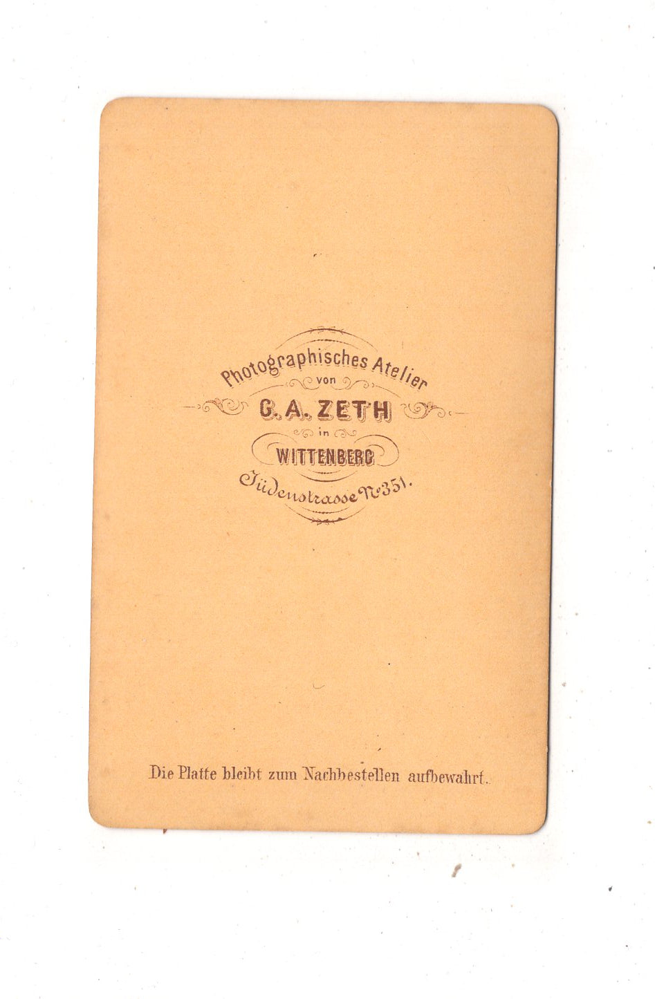 Fotografie Soldat mit Epauletten - Wittenberg 1860er / CDV M1-04