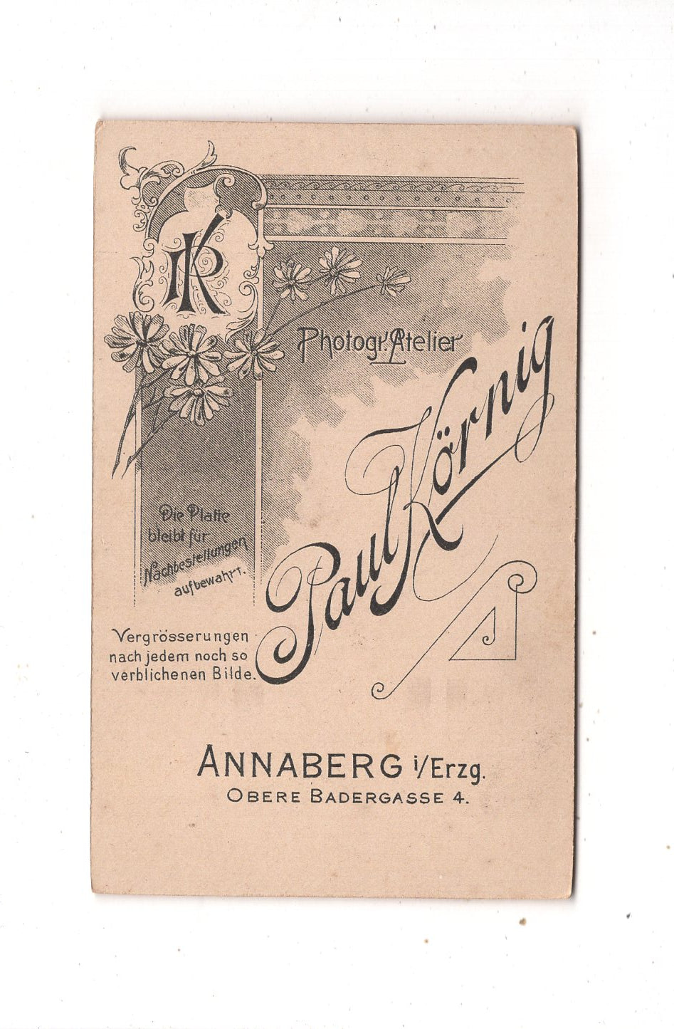Fotografie Niedliche kleine Jungen - Annaberg 1890er