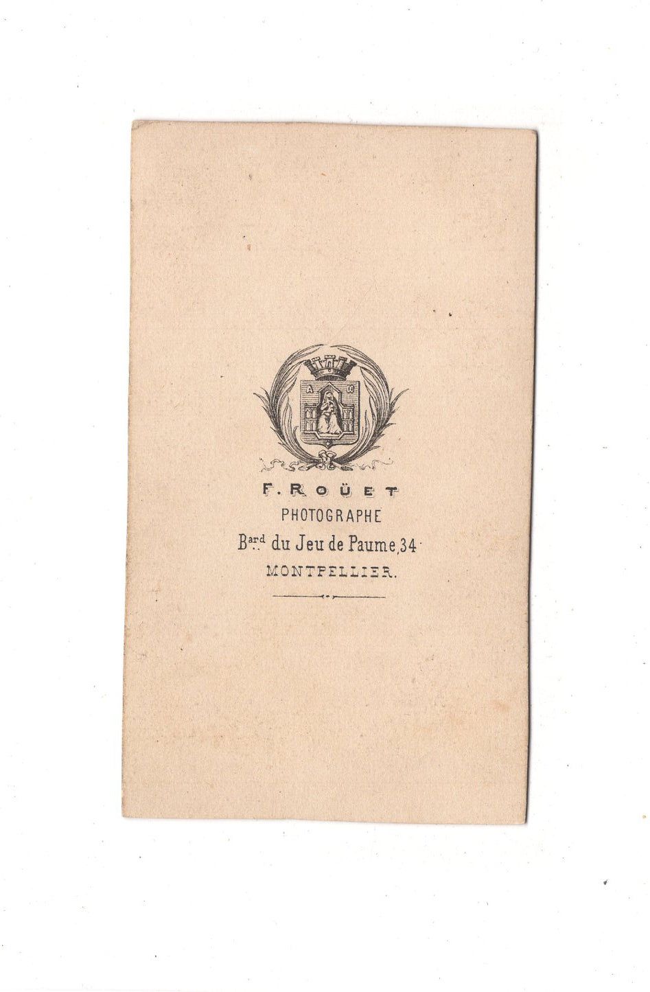 Fotografie Herrenportrait - Montpellier 1860er / CDV C1-19