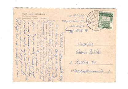 Ansichtskarte Waldhotel Silbermühle / Leopoldstal