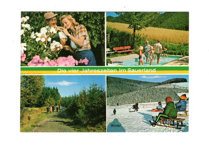 Ansichtskarte Die vier Jahreszeiten im Sauerland / H1-70