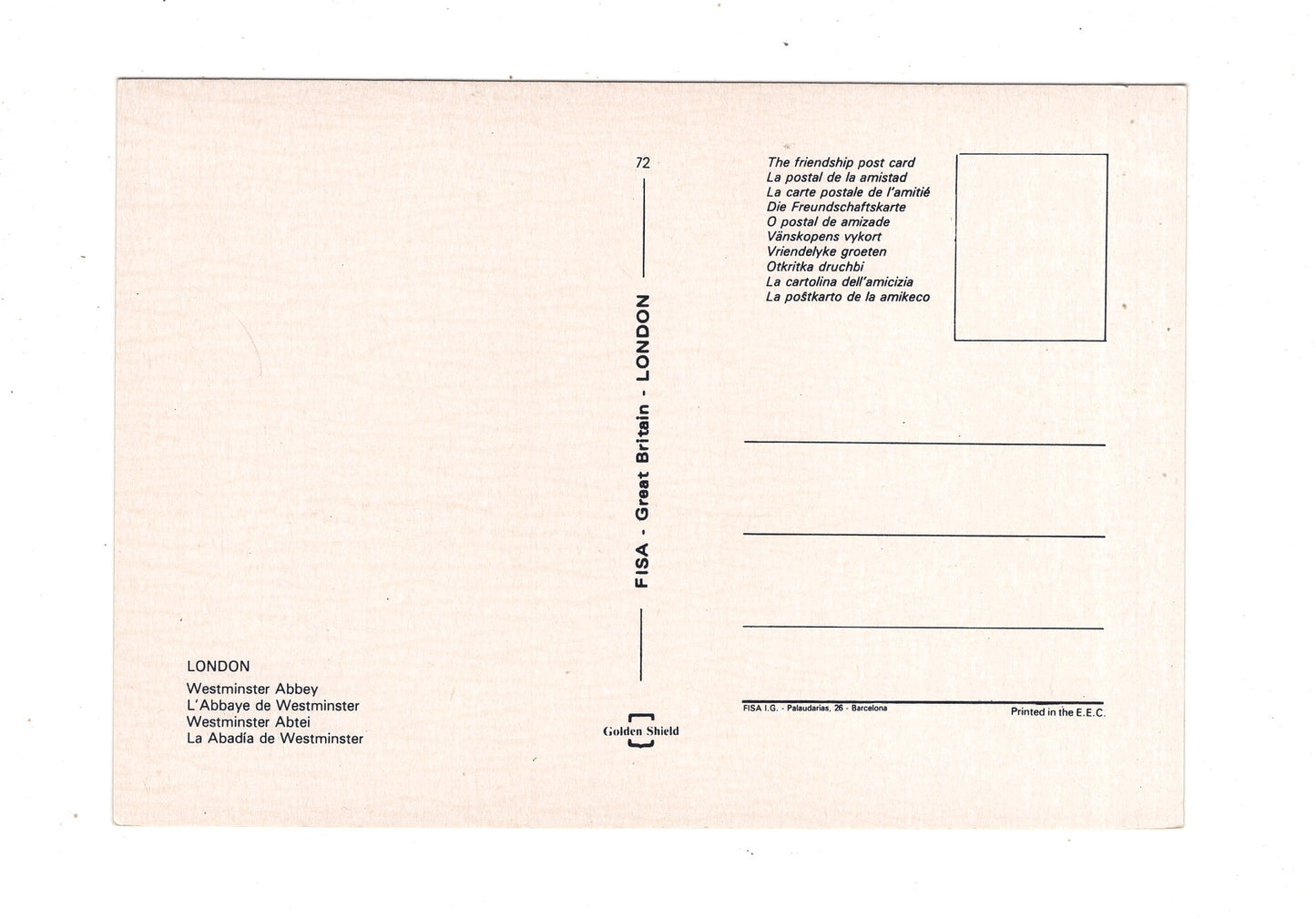 Ansichtskarte London / Westminster Abbey / England / M1-67