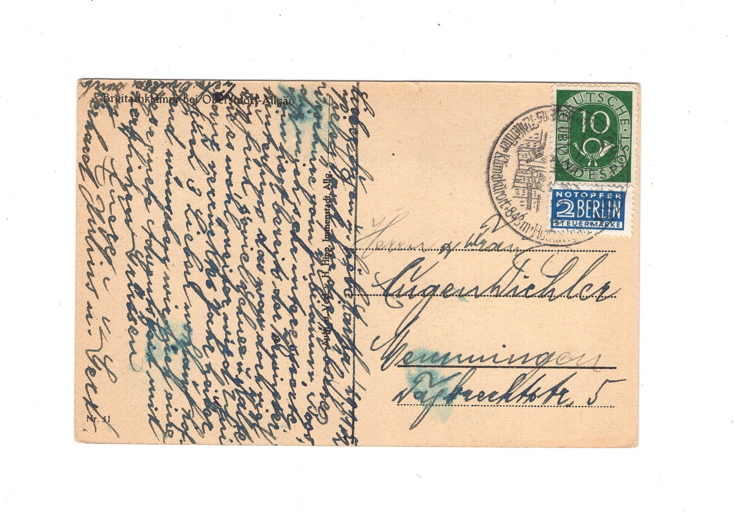 Ansichtskarte Breitachklamm bei Oberstdorf / Allgäu