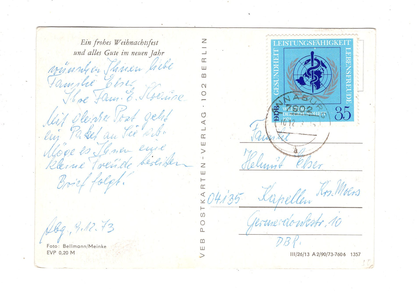 Ansichtskarte Feiertage / Frohe Weihnachten / K1-59