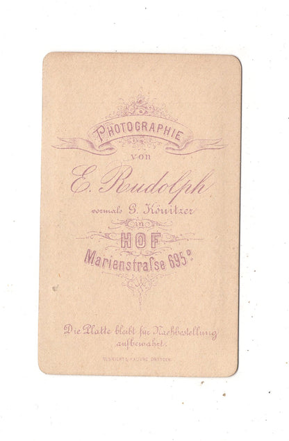 Fotografie Damenportrait - Hof 1870er / CDV N1-11