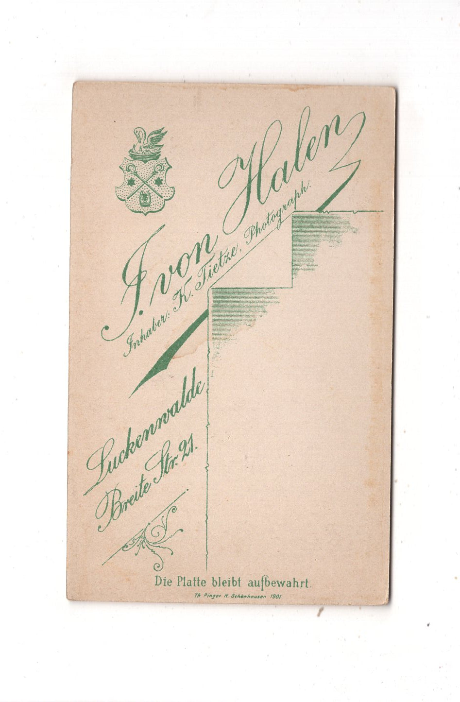 Fotografie Niedlicher kleiner Junge - Luckenwalde 1890er / CDV M1-24