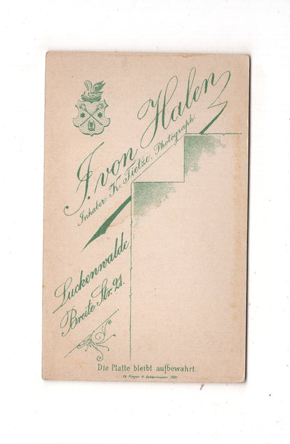 Fotografie Niedlicher kleiner Junge - Luckenwalde 1890er / CDV M1-24