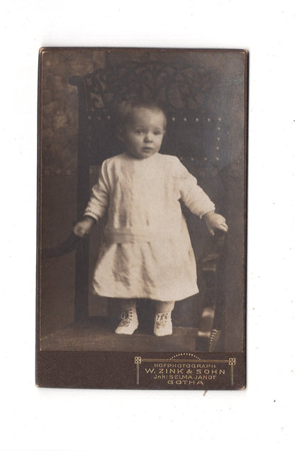 Fotografie Niedlicher kleiner Junge - Gotha 1910er / CDV M1-24