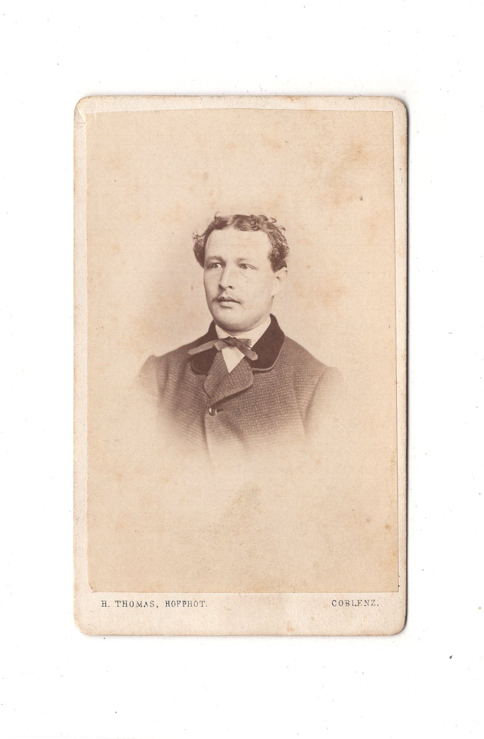 Fotografie Herrenportrait - Koblenz 1860er / CDV C1-19
