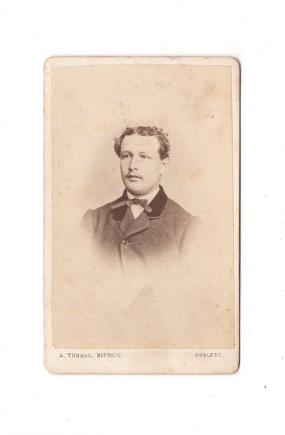 Fotografie Herrenportrait - Koblenz 1860er / CDV C1-19