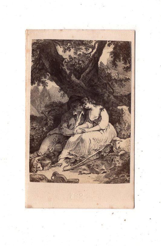 Fotografie Kunst / Verliebtes Paar - 1870er