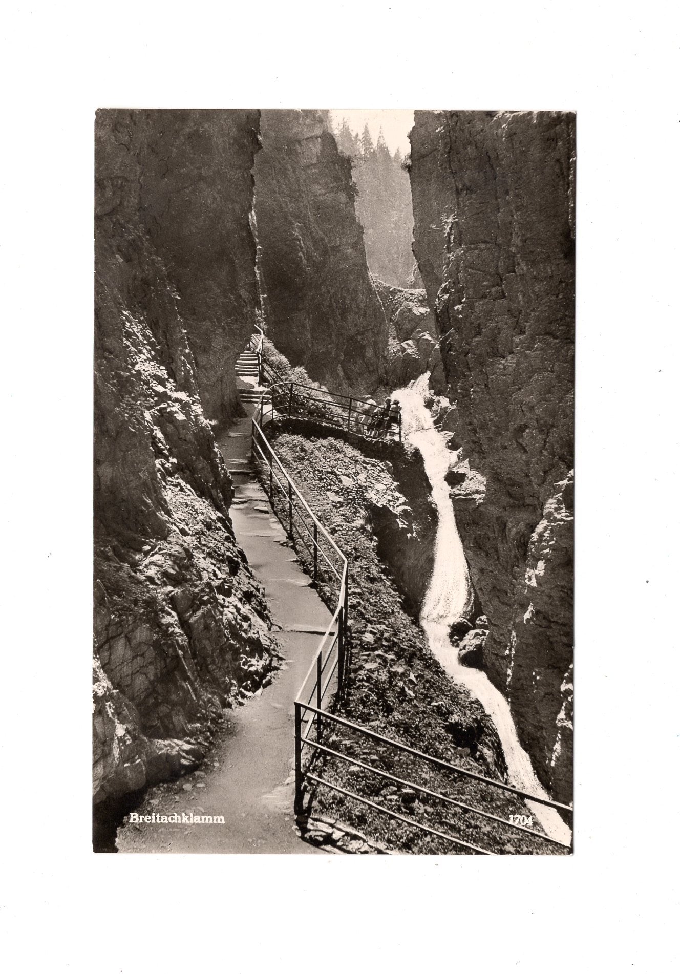 Ansichtskarte Breitachklamm bei Oberstdorf / Allgäu