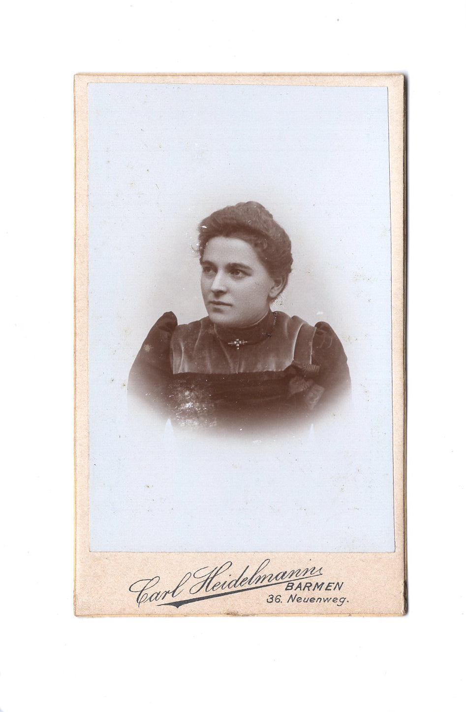 Fotografie Damenportrait - Barmen 1890er