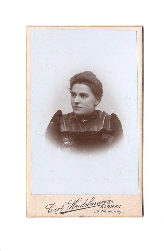 Fotografie Damenportrait - Barmen 1890er