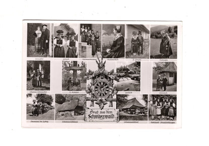 Ansichtskarte Schwarzwald / Trachten und Häuser / K1-56