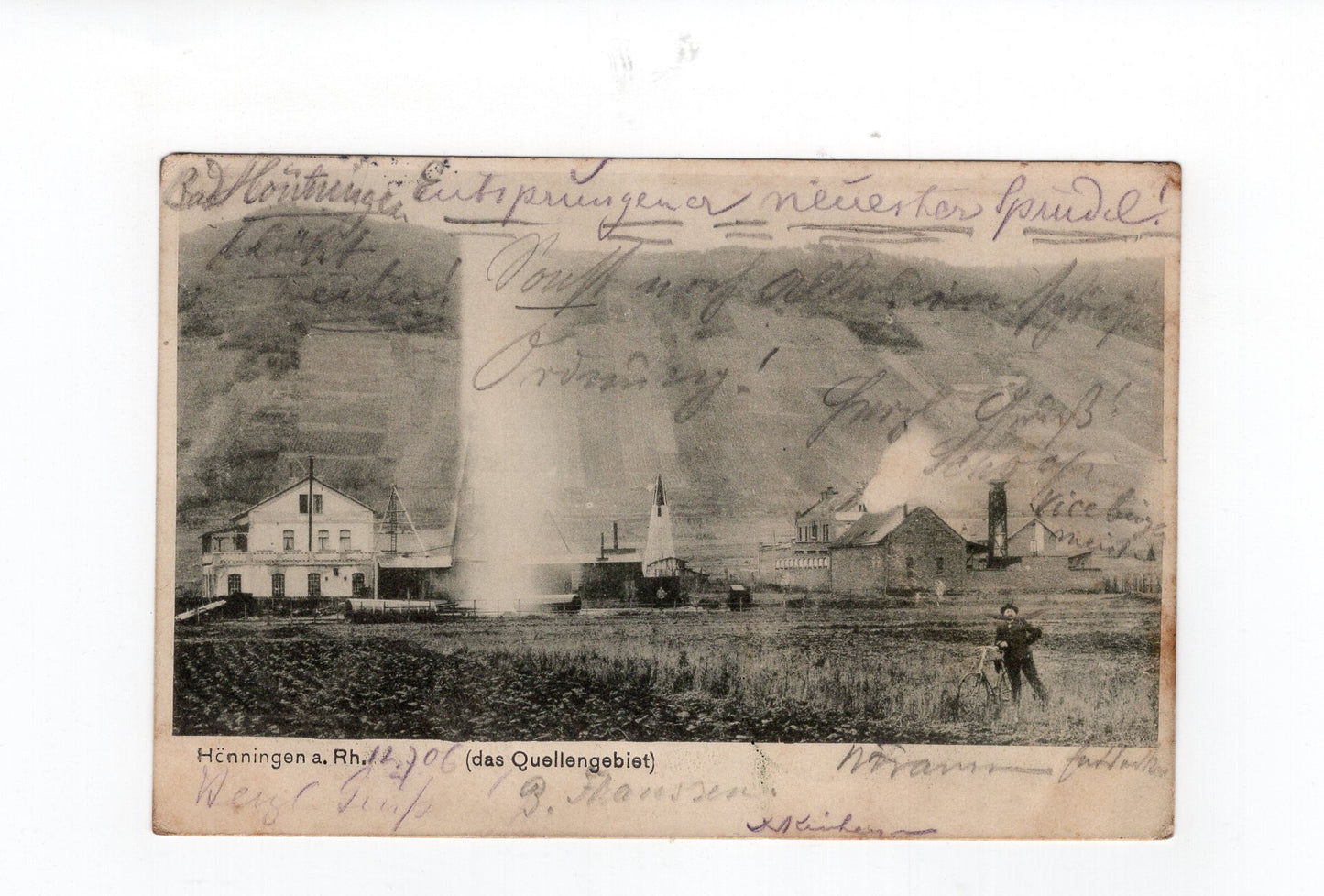 Ansichtskarte Hönningen am Rhein / Das Quellengebiet - 1906