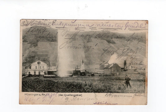 Ansichtskarte Hönningen am Rhein / Das Quellengebiet - 1906