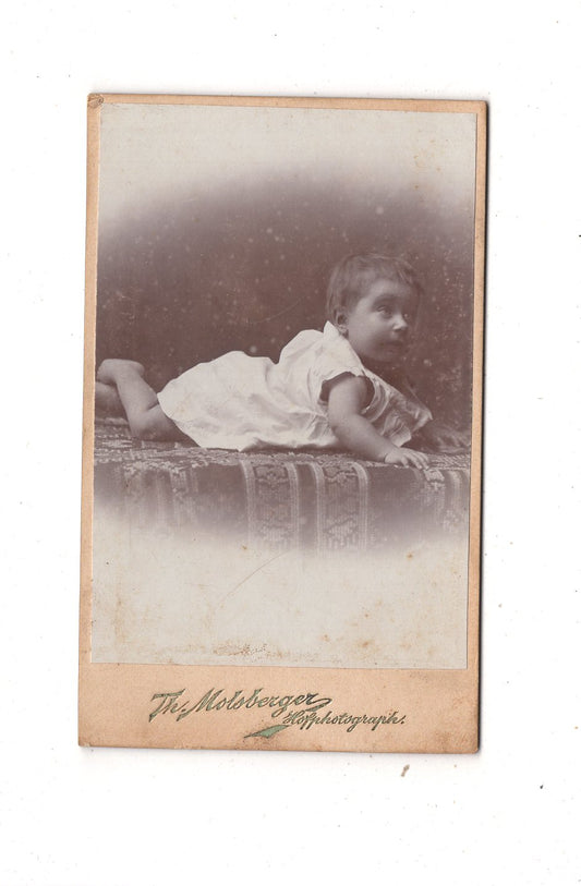 Fotografie Schönes Kinderbild / Baby - Arolsen 1890er / CDV N1-07