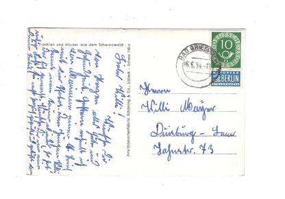 Ansichtskarte Schwarzwald / Trachten und Häuser / K1-56