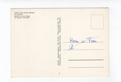 Ansichtskarte Schloss Tirol bei Meran / Südtirol / Italien