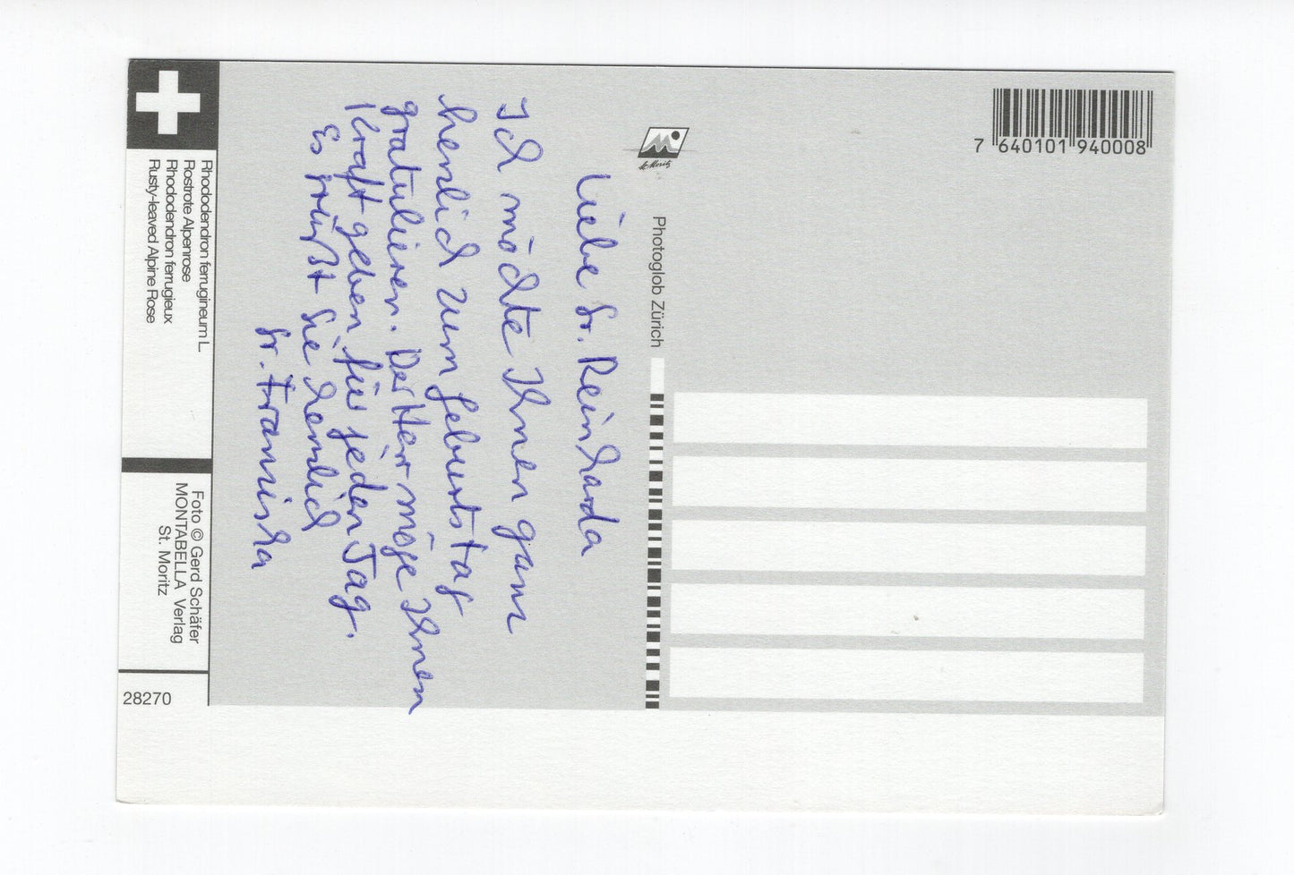 Ansichtskarte Suisse / Schweiz