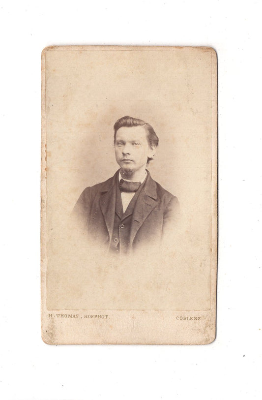 Fotografie Herrenportrait - Koblenz 1860er / CDV C1-19
