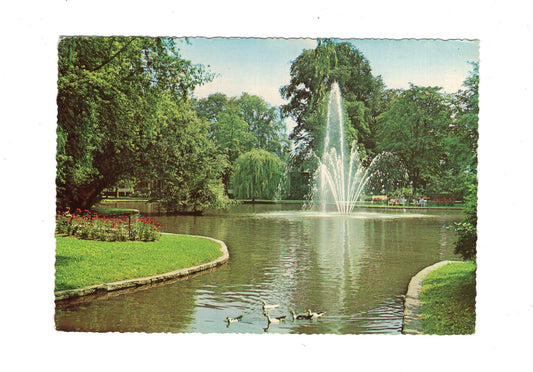 Ansichtskarte Bad Hersfeld / Partie im Kurpark