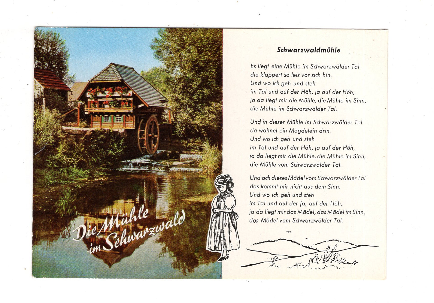 Ansichtskarte Die Mühle im Schwarzwald / K1-56