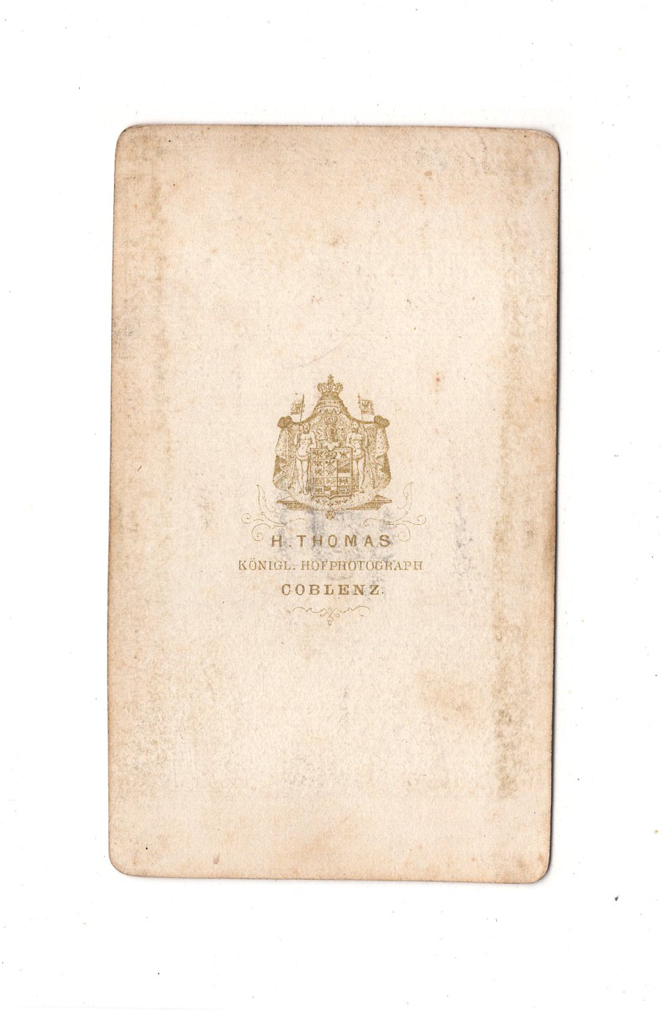 Fotografie Herrenportrait - Koblenz 1860er / CDV C1-19