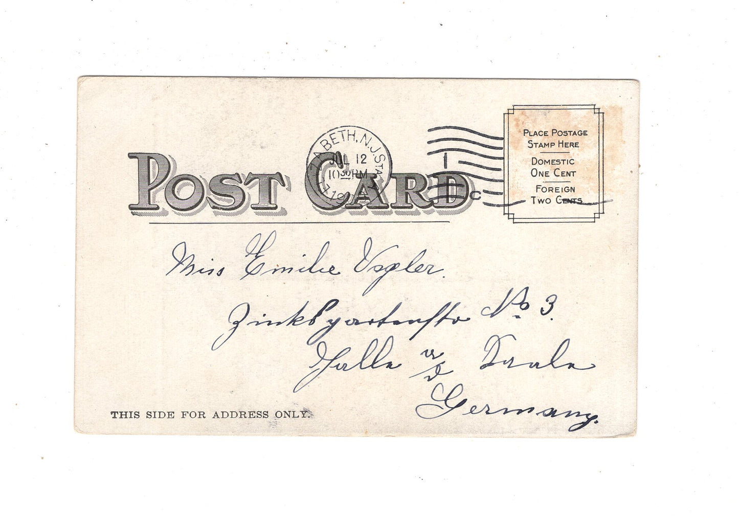 Ansichtskarte St. John´s Church / Elizabeth / New Jersey / USA / M1-67