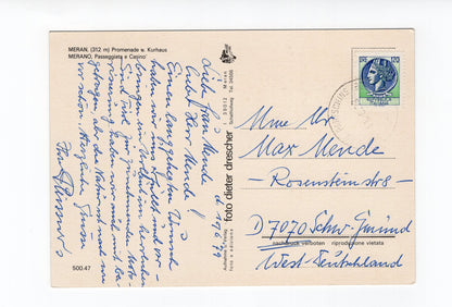 Ansichtskarte Merano Meran / Promenade & Kurhaus / Südtirol / Italien