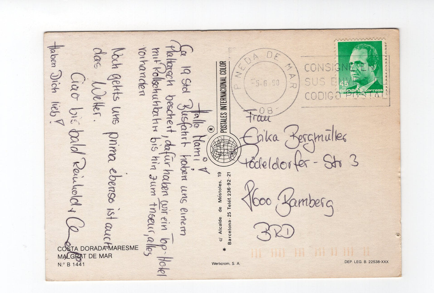 Ansichtskarte Malgrat de Mar / Costa Dorada / Spanien