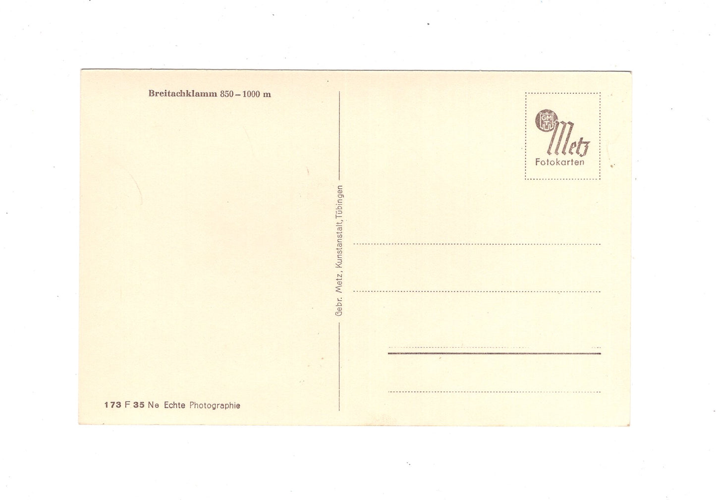 Ansichtskarte Breitachklamm bei Oberstdorf / Allgäu