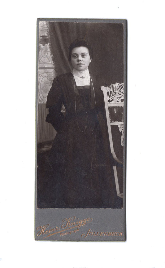 Fotografie Feine Dame - Jöllenbeck (Bielefeld) um 1910