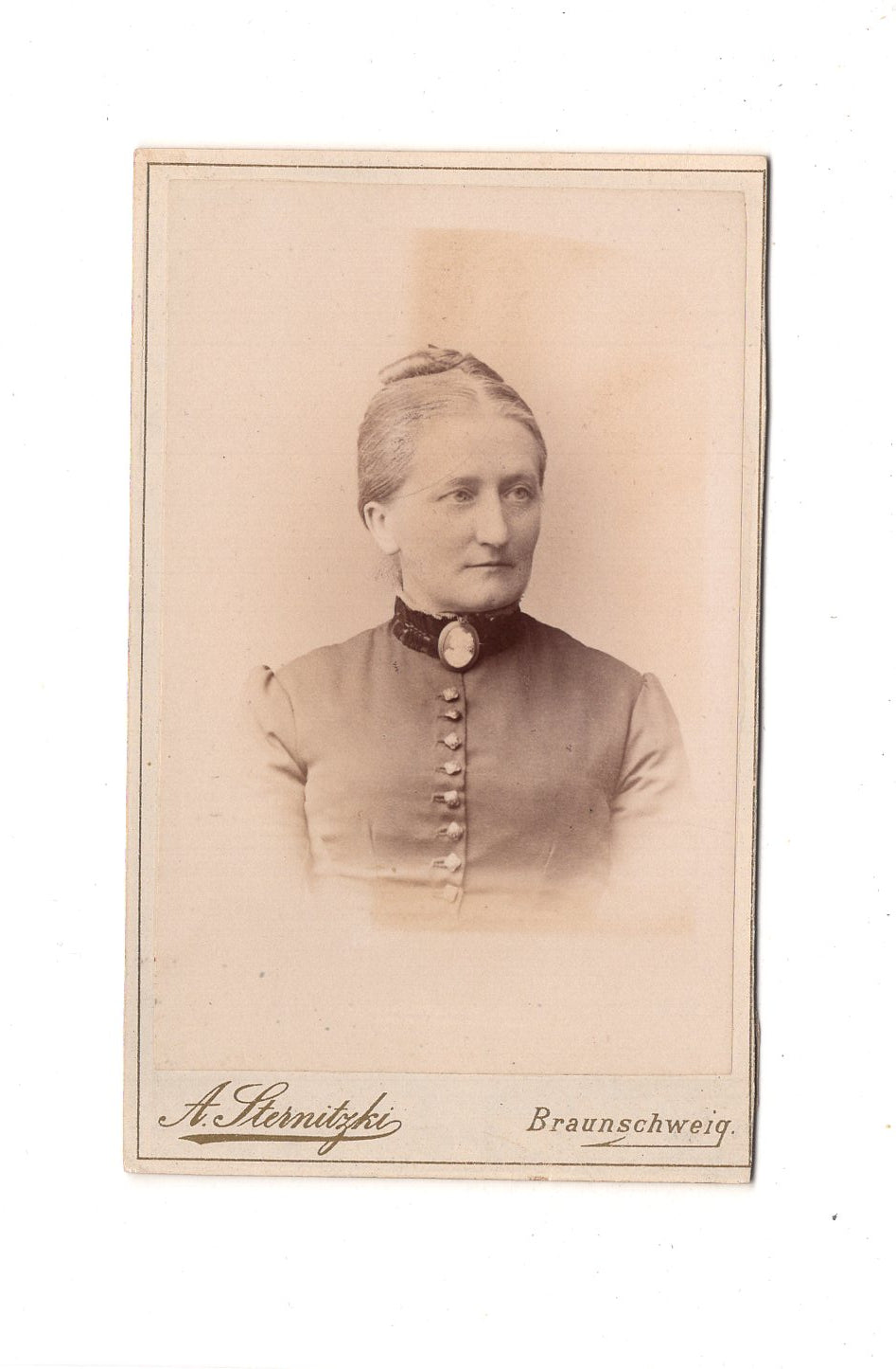 Fotografie Damenportrait - Braunschweig 1890er / CDV C1-01