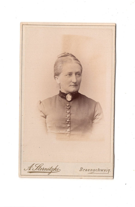 Fotografie Damenportrait - Braunschweig 1890er / CDV C1-01